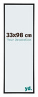 Austin Aluminium Photo Frame 33x98cm Black High Gloss Front Size | Yourdecoration.com