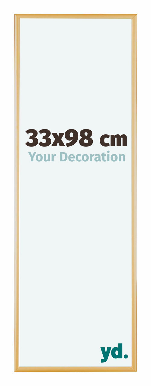 Austin Aluminium Photo Frame 33x98cm Gold Vintage Front Size | Yourdecoration.com