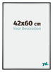 Austin Aluminium Photo Frame 42x60cm Black High Gloss Front Size | Yourdecoration.com