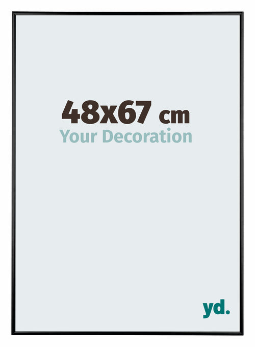 Austin Aluminium Photo Frame 48x67cm Black High Gloss Front Size | Yourdecoration.com