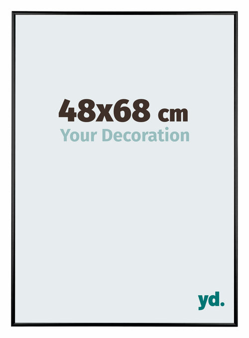 Austin Aluminium Photo Frame 48x68cm Black High Gloss Front Size | Yourdecoration.com