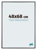 Austin Aluminium Photo Frame 48x68cm Black High Gloss Front Size | Yourdecoration.com