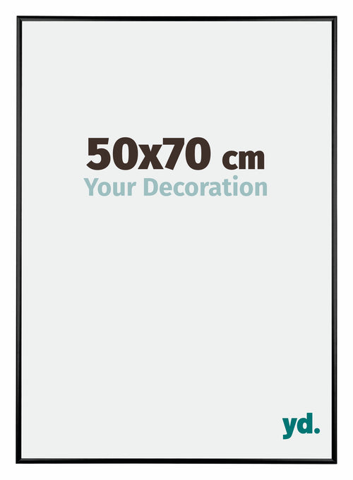 Austin Aluminium Photo Frame 50x70cm Black High Gloss Front Size | Yourdecoration.com