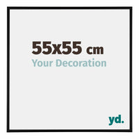 Austin Aluminium Photo Frame 55x55cm Black Matt Front Size | Yourdecoration.com