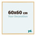 Austin Aluminium Photo Frame 60x60cm Gold Vintage Front Size | Yourdecoration.com