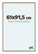 Austin Aluminium Photo Frame 61x91 5cm Champagne Front Size | Yourdecoration.com