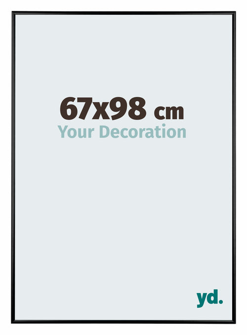Austin Aluminium Photo Frame 67x98cm Black High Gloss Front Size | Yourdecoration.com