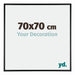 Austin Aluminium Photo Frame 70x70cm Black High Gloss Front Size | Yourdecoration.com