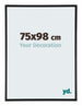 Austin Aluminium Photo Frame 75x98cm Black High Gloss Front Size | Yourdecoration.com