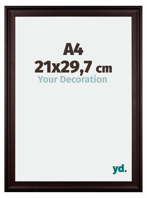 Birmingham Wooden Photo Frame 21x29 7cm A4 Brown Front Size | Yourdecoration.com