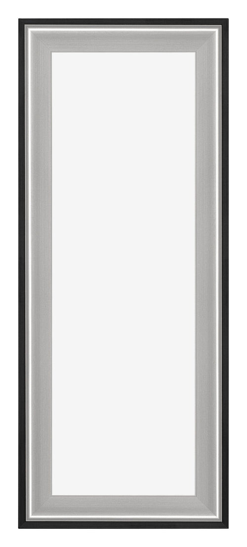 Birmingham Wooden Photo Frame 37 5x98cm Black Silver Polished Front | Yourdecoration.com