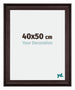 Birmingham Wooden Photo Frame 40x50cm Brown Front Size | Yourdecoration.com