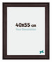 Birmingham Wooden Photo Frame 40x55cm Brown Front Size | Yourdecoration.com