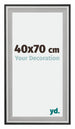 Birmingham Wooden Photo Frame 40x70cm Black Silver Gepolijst Size | Yourdecoration.com