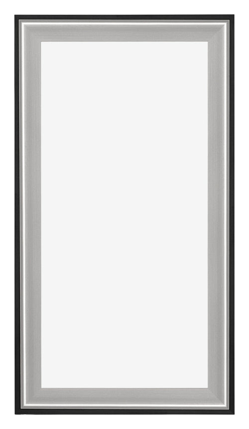 Birmingham Wooden Photo Frame 45x80cm Black Silver Gepolijst Front | Yourdecoration.com