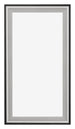 Birmingham Wooden Photo Frame 50x100cm Black Silver Polished Front | Yourdecoration.com