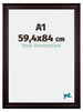 Birmingham Wooden Photo Frame 59 4x84cm A1 Brown Front Size | Yourdecoration.com