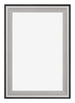 Birmingham Wooden Photo Frame 60x85cm Black Silver Polished Front | Yourdecoration.com