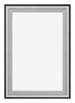 Birmingham Wooden Photo Frame 60x90cm Black Silver Gepolijst Front | Yourdecoration.com