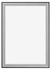 Birmingham Wooden Photo Frame 68x98cm Black Silver Polished Front | Yourdecoration.com