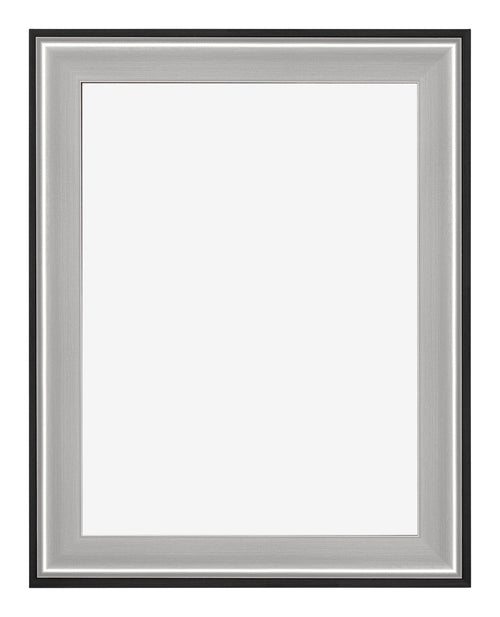 Birmingham Wooden Photo Frame 75x100cm Black Silver Gepolijst Front | Yourdecoration.com