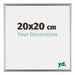 Bordeaux Plastic Photo Frame 20x20cm Silver Front Size | Yourdecoration.com
