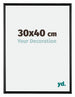 Bordeaux Plastic Photo Frame 30x40cm Black High Gloss Front Size | Yourdecoration.com