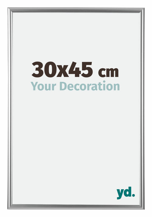 Bordeaux Plastic Photo Frame 30x45cm Silver Front Size | Yourdecoration.com