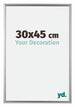 Bordeaux Plastic Photo Frame 30x45cm Silver Front Size | Yourdecoration.com