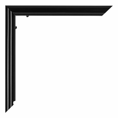Bordeaux Plastic Photo Frame 33x98cm Black High Gloss Detail Corner | Yourdecoration.com