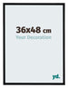 Bordeaux Plastic Photo Frame 36x48cm Black Matte Front Size | Yourdecoration.com