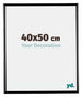 Bordeaux Plastic Photo Frame 40x50cm Black High Gloss Front Size | Yourdecoration.com