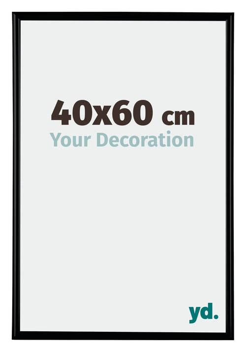 Bordeaux Plastic Photo Frame 40x60cm Black Matt Front Size | Yourdecoration.com