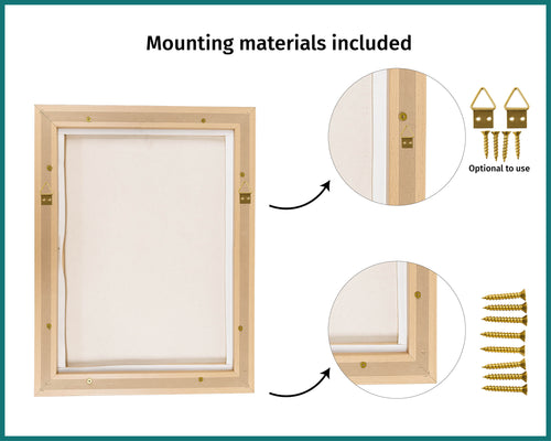 Canvas Floater Frame Back Materials | Yourdecoration.com