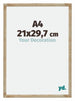 Catania MDF Photo Frame 21x29 7cm A4 Gold Size | Yourdecoration.com