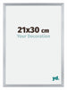 Catania MDF Photo Frame 21x30cm Silver Size | Yourdecoration.com