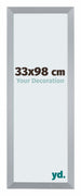Catania MDF Photo Frame 33x98cm Silver Front Size | Yourdecoration.com