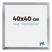 Catania MDF Photo Frame 40x40cm Silver Size | Yourdecoration.com