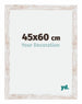 Catania MDF Photo Frame 45x60cm White Wash Size | Yourdecoration.com