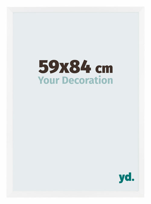 Catania MDF Photo Frame 59x84cm White Front Size | Yourdecoration.com