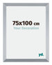 Catania MDF Photo Frame 75x100cm Silver Size | Yourdecoration.com