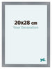 Como MDF Photo Frame 20x28cm Aluminium Brushed Front Size | Yourdecoration.com