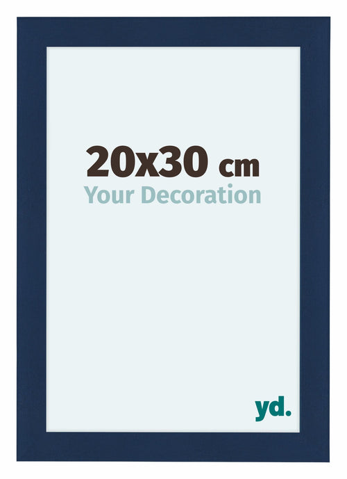 Como MDF Photo Frame 20x30cm Dark Blue Swept Front Size | Yourdecoration.com