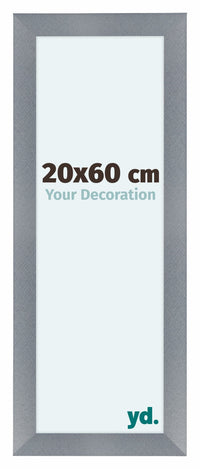 Como MDF Photo Frame 20x60cm Aluminium Brushed Front Size | Yourdecoration.com