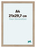 Como MDF Photo Frame 21x29 7cm A4 Oak Light Front Size | Yourdecoration.com