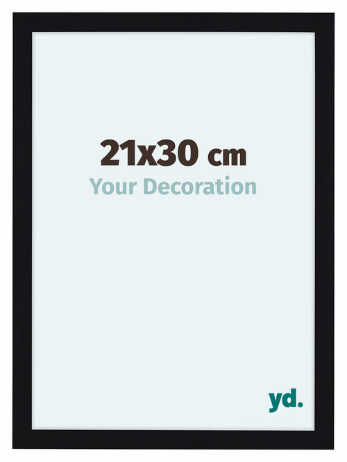 Como MDF Photo Frame 21x30cm Black High Gloss Front Size | Yourdecoration.com