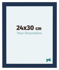Como MDF Photo Frame 24x30cm Dark Blue Swept Front Size | Yourdecoration.com