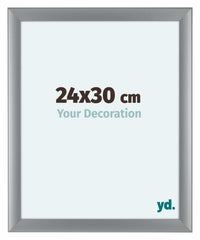 Como MDF Photo Frame 24x30cm Silver Matte Front Size | Yourdecoration.com