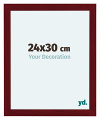 Como MDF Photo Frame 24x30cm Wine Red Swept Front Size | Yourdecoration.com