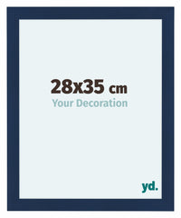 Como MDF Photo Frame 28x35cm Dark Blue Swept Front Size | Yourdecoration.com
